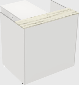 L-shaped modular reception