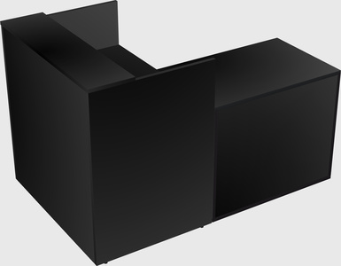 L-shaped modular reception