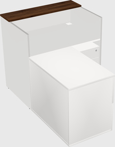 L-shaped modular reception