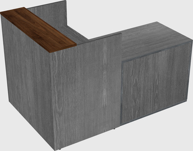 L-shaped modular reception