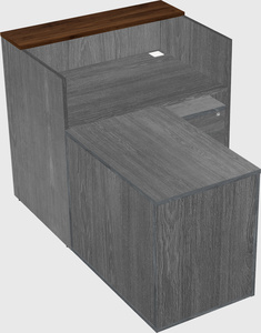 L-shaped modular reception