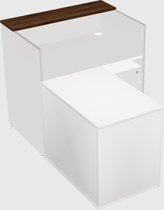 L-shaped modular reception