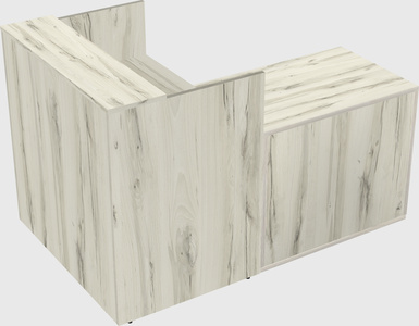 L-shaped modular reception