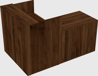L-shaped modular reception