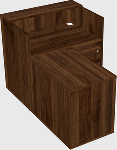L-shaped modular reception