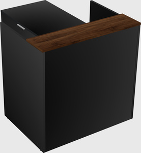 L-shaped modular reception