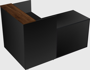 L-shaped modular reception