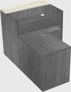 L-shaped modular reception