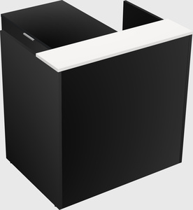 L-shaped modular reception