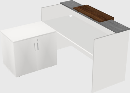 L-shaped modular reception