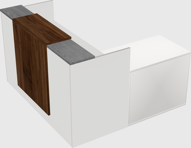 L-shaped modular reception