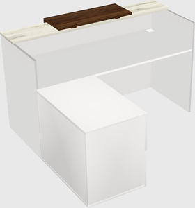 L-shaped modular reception