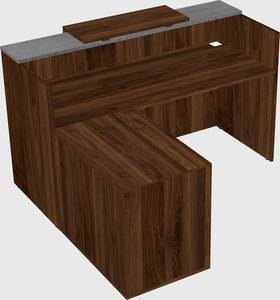 L-shaped modular reception