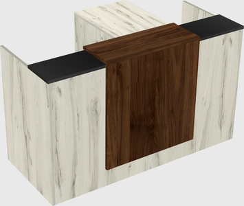 L-shaped modular reception