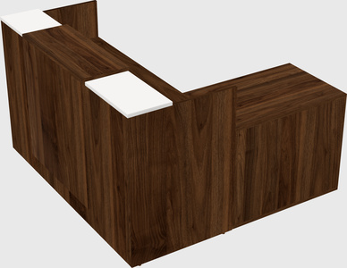 L-shaped modular reception