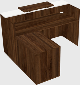 L-shaped modular reception