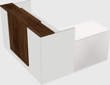 L-shaped modular reception