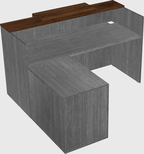 L-shaped modular reception