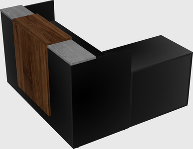 L-shaped modular reception