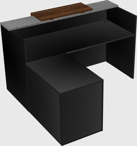 L-shaped modular reception