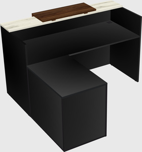 L-shaped modular reception