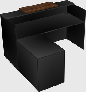 L-shaped modular reception
