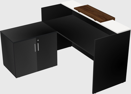 L-shaped modular reception