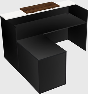 L-shaped modular reception