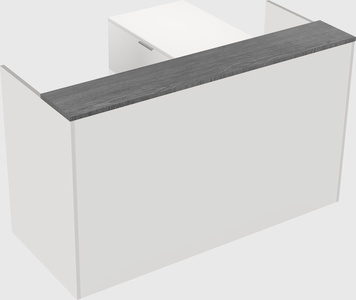 L-shaped modular reception