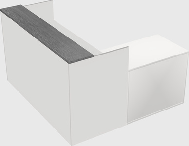 L-shaped modular reception