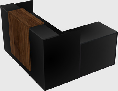 L-shaped modular reception