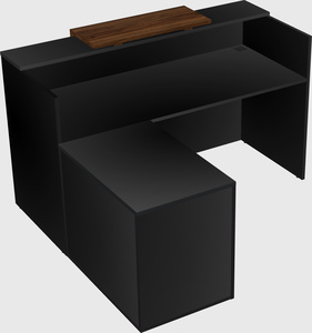 L-shaped modular reception