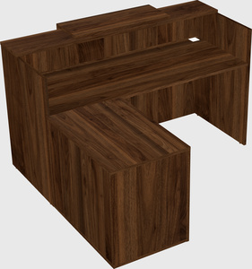 L-shaped modular reception