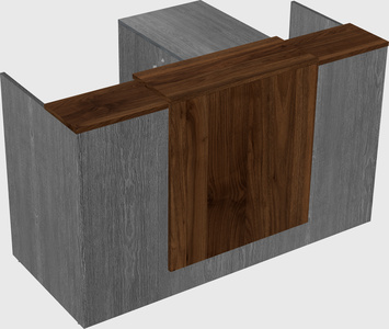 L-shaped modular reception