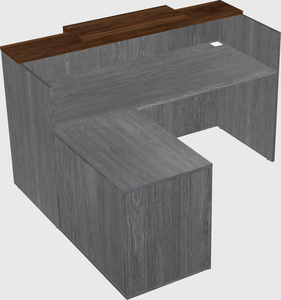 L-shaped modular reception
