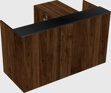L-shaped modular reception