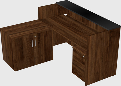 L-shaped modular reception