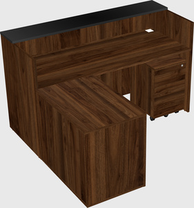 L-shaped modular reception