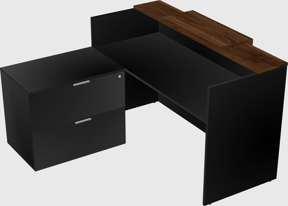 L-shaped modular reception