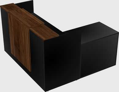L-shaped modular reception