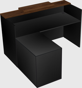 L-shaped modular reception