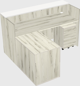 L-shaped modular reception