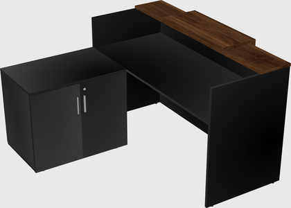 L-shaped modular reception