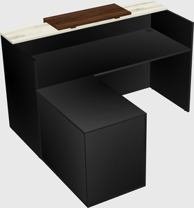 L-shaped modular reception