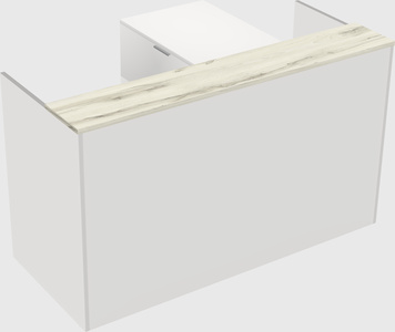 L-shaped modular reception
