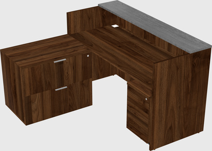 L-shaped modular reception
