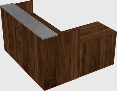 L-shaped modular reception