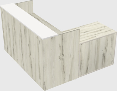 L-shaped modular reception