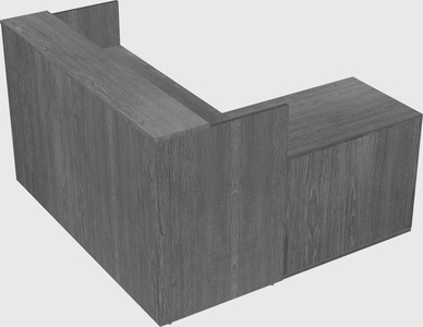 L-shaped modular reception