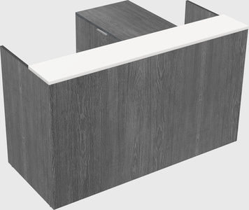 L-shaped modular reception